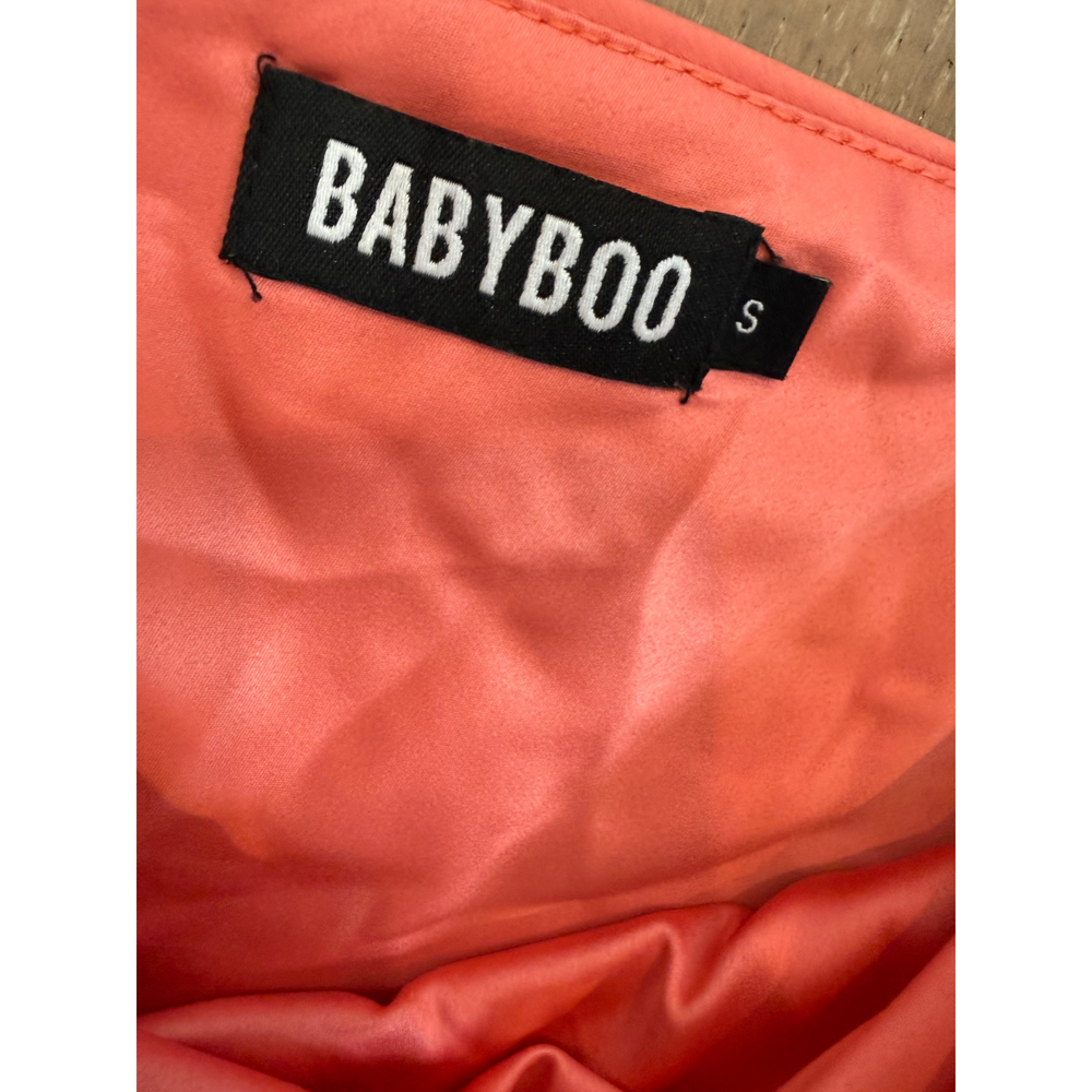 Babyboo Pink Satin Midi Skirt Size S - Picture 2 of 4